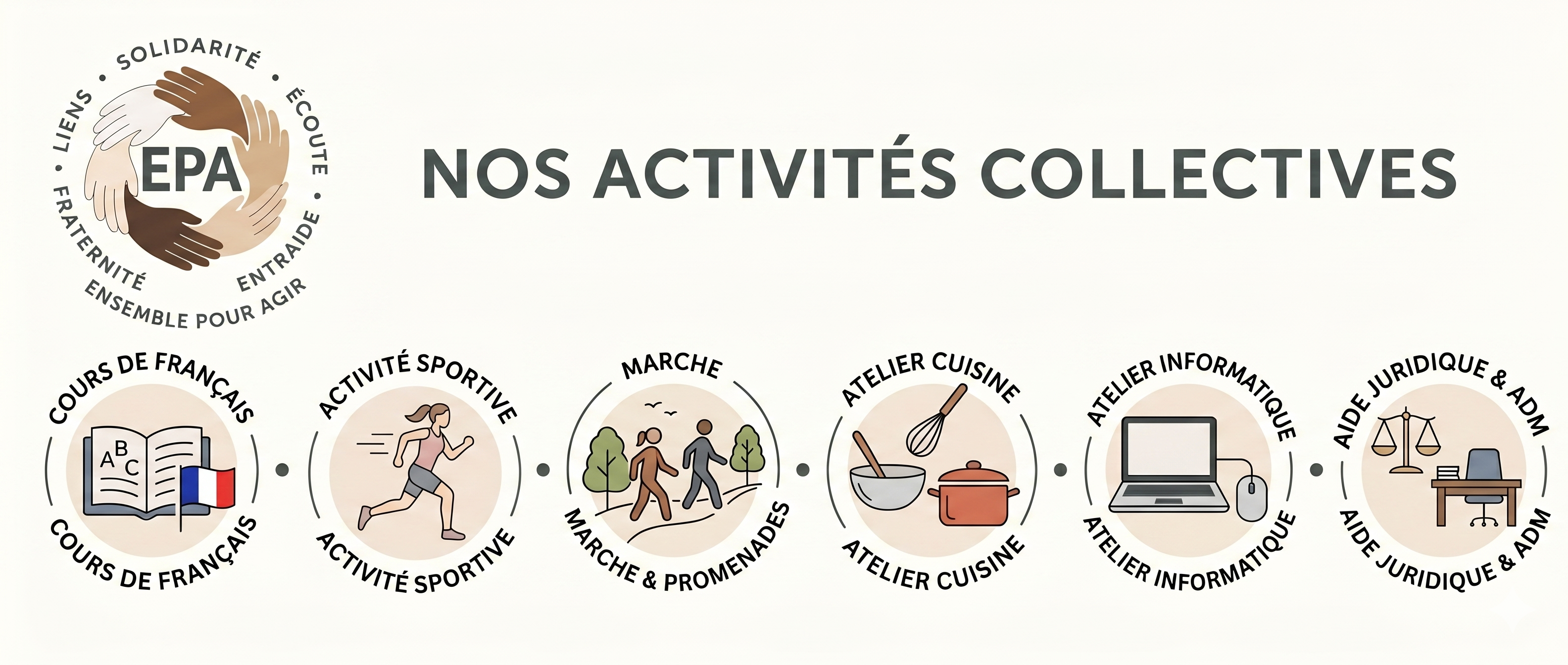 Bannière Nos activités E.P.A